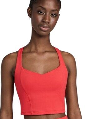 beyond yoga powerbeyond intensity racerback tank red size M
